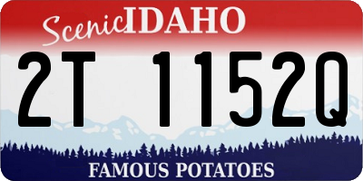 ID license plate 2T1152Q