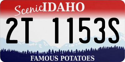 ID license plate 2T1153S