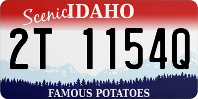 ID license plate 2T1154Q