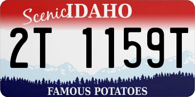 ID license plate 2T1159T