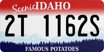 ID license plate 2T1162S