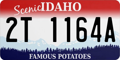 ID license plate 2T1164A