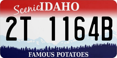 ID license plate 2T1164B