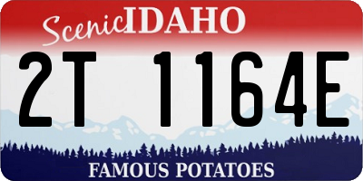 ID license plate 2T1164E