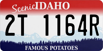 ID license plate 2T1164R