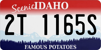 ID license plate 2T1165S