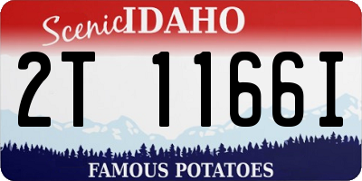 ID license plate 2T1166I