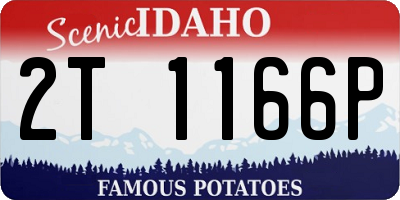 ID license plate 2T1166P