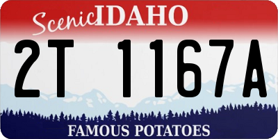 ID license plate 2T1167A