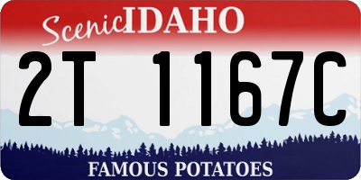 ID license plate 2T1167C