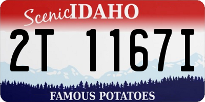 ID license plate 2T1167I