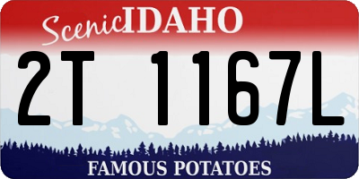 ID license plate 2T1167L