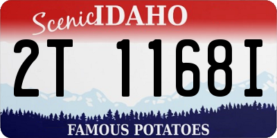 ID license plate 2T1168I