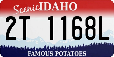 ID license plate 2T1168L