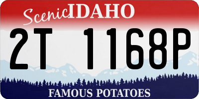 ID license plate 2T1168P