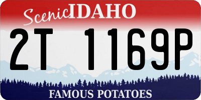 ID license plate 2T1169P