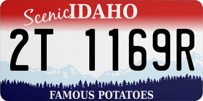ID license plate 2T1169R