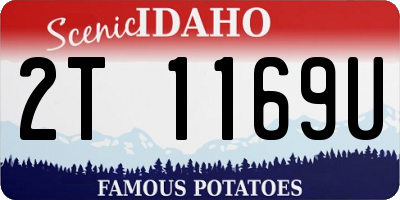 ID license plate 2T1169U