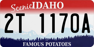 ID license plate 2T1170A