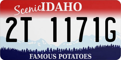 ID license plate 2T1171G