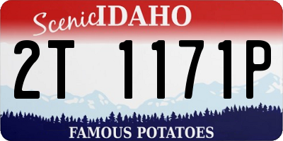 ID license plate 2T1171P