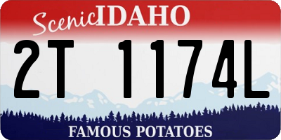 ID license plate 2T1174L