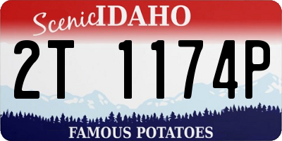 ID license plate 2T1174P