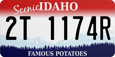 ID license plate 2T1174R