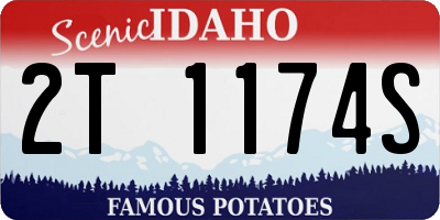 ID license plate 2T1174S