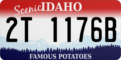 ID license plate 2T1176B