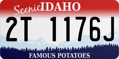 ID license plate 2T1176J
