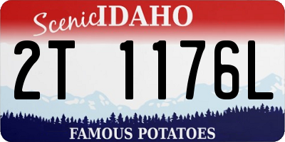 ID license plate 2T1176L