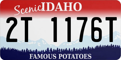 ID license plate 2T1176T