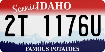 ID license plate 2T1176U