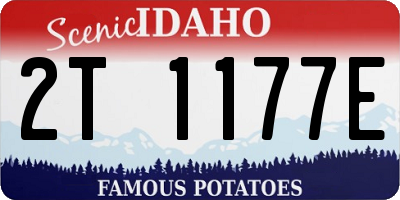 ID license plate 2T1177E