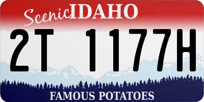 ID license plate 2T1177H