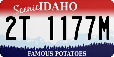 ID license plate 2T1177M