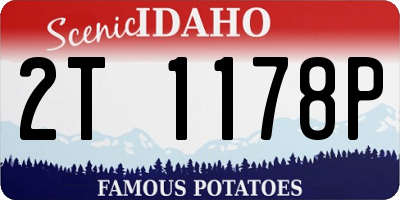 ID license plate 2T1178P