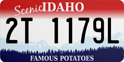 ID license plate 2T1179L