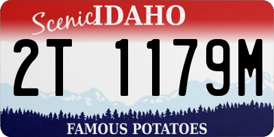 ID license plate 2T1179M