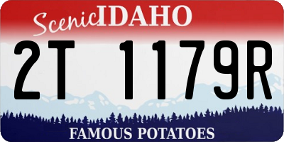 ID license plate 2T1179R