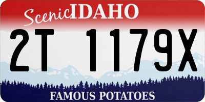 ID license plate 2T1179X