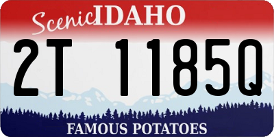ID license plate 2T1185Q