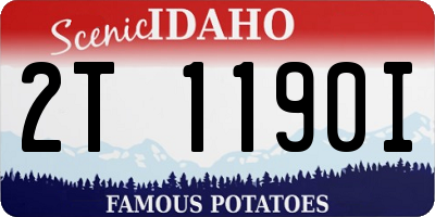 ID license plate 2T1190I