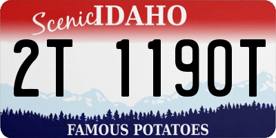 ID license plate 2T1190T