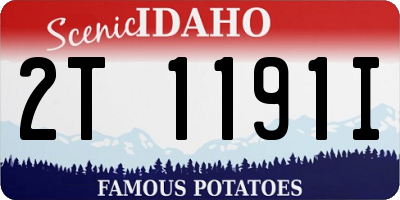 ID license plate 2T1191I