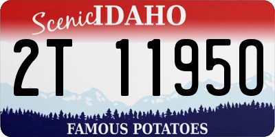 ID license plate 2T1195O