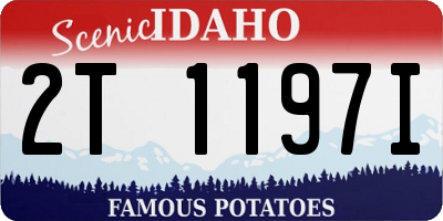 ID license plate 2T1197I