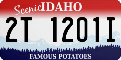 ID license plate 2T1201I