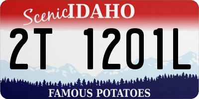 ID license plate 2T1201L